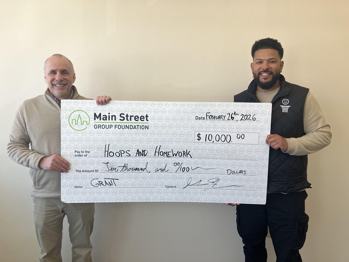 BankMainStreet's tweet image. Every child deserves a safe place to learn and grow. Proud to share that the Main Street Group Foundation has awarded $10,000 to Hoops and Homework, supporting scholarship access for children in Framingham’s underserved neighborhoods.

#CommunityImpact #FraminghamMA