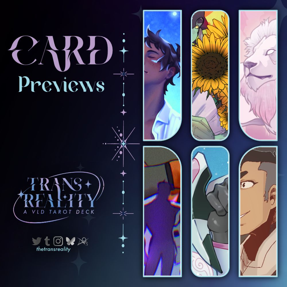 thetransreality's tweet photo. 🌟 CARD PREVIEWS 🌟

Greetings Galactic Wanderers! 💫

The transreality comet is sending us some wondrous images of what is to come. Take a gander at these gorgeous previews.

✨Pre-orders will be open between March 28th - May 31st
🌐 https://t.co/Aoo3IA2eTx

#voltron #vld #tarot https://t.co/nSrPBsluqp