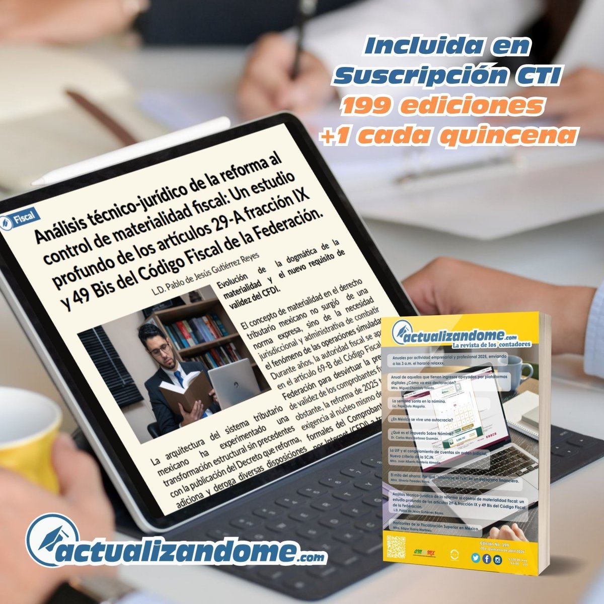 ACTUALIZANDOM's tweet image. Análisis técnico-jurídico de la #reforma al control de #materialidadfiscal: Un estudio profundo de los artículos 29-A fracción IX y 49 Bis del #CFF . - En la Edición 199 de la #RevistaDigital de #actualizandome
🔗actualizandome.com/revista-actual…

Suscripción 📲 WhatsApp 229 978 0197