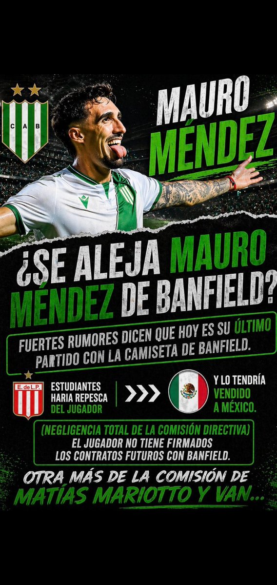 HOY TIENE QUE SONAR LA COMISIÓN LA COMISIÓN SE VA A LA PUTA QUE LO PARIO Y MARIOTO BOTON ,POR MENTIROSO, INCAPAS  SOBERBIOS BANFIELD NO ESTA PARA PASANTES RENUNCIA