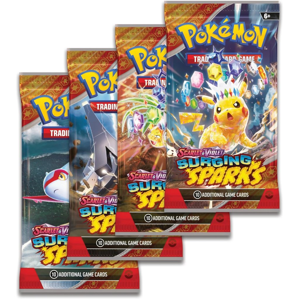 UGTVANCOUVER's tweet image. ⚡️ Unleash electrifying power with Pokémon TCG: Scarlet &amp;amp; Violet - Surging Sparks! 🌩️ Discover terawatts of energy, dragon parades &amp;amp; ACE SPEC cards at the best price of $109.99! Don't miss out on this electrifying expansion! 🔥 shortlink.store/tapwzjflqrs6 #PokemonTCG #SurgingSparks