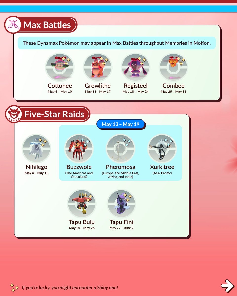 trainersgo2022's tweet image. 🤓 Detalles del mes de mayo en Pokémon GO. 

#pokemongoapp #pokemongo #trainergo #memoriesinmotion