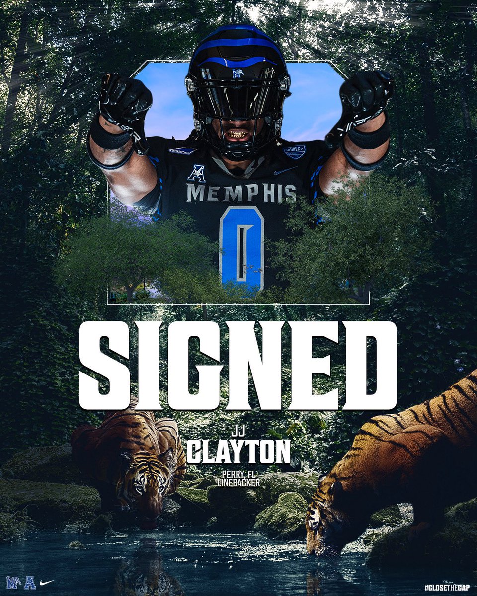 MemphisFB's tweet image. Signed✍️

Welcome to the 901, @JjClayton4 🐅

#GoTigersGo | #CloseTheGap