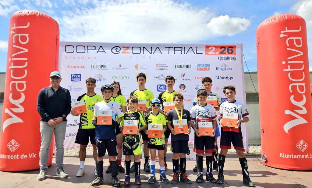 EduComerma's tweet photo. La ciutat de #Vic ha sigut la seu aquest cap de setmana la última prova de la 27a edició de la #CopaOsona de Bici Trial, proclamant com a campions a Martí Riera i Aina Gonzalo 🏆 Enhorabona!
#Osona #Vic #Trial #Ciclisme https://t.co/WNRu1tCsHk