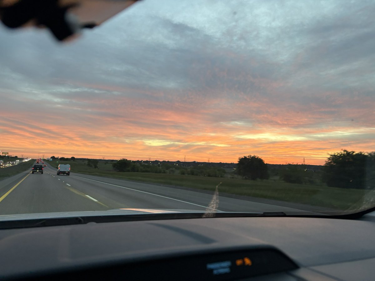 Kinda got busy after getting to Denton this morning, but took this picture of the beautiful sky as I arrived. Hope everyone is having a wonderful Monday!