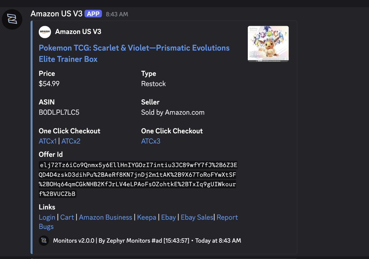 Pokémon Deals, Restock and Alerts tweet media