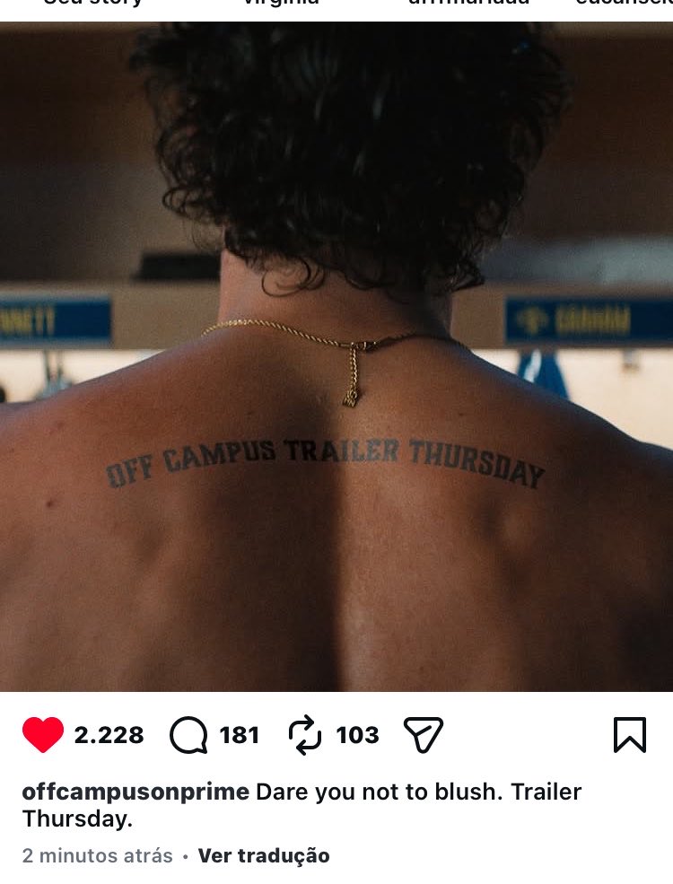 os dias de gloria chegando para as fãs de off campus