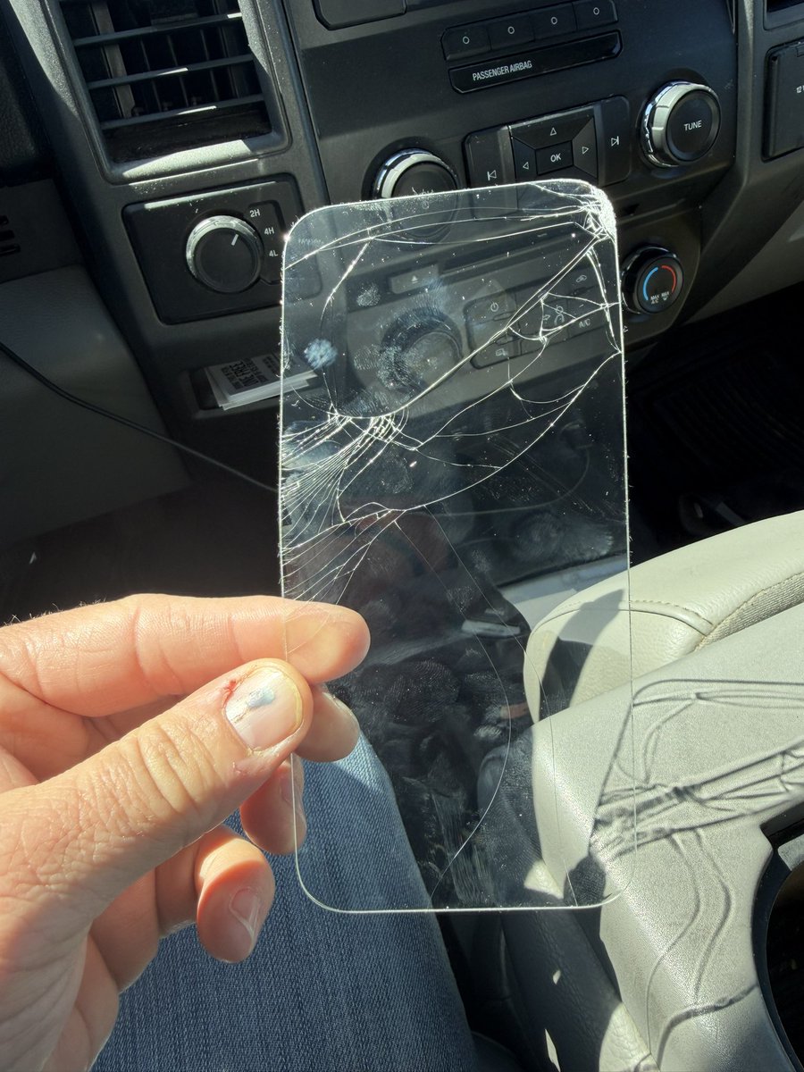 drumdog00's tweet photo. Since getting my #iPhone17ProMax I have gone through 6 screen protectors. This is my 3rd from @ZAGGdaily. So either the glass in the ProMax is crazy hard or these zagg protectors suck! https://t.co/Jrf9sWK7gg