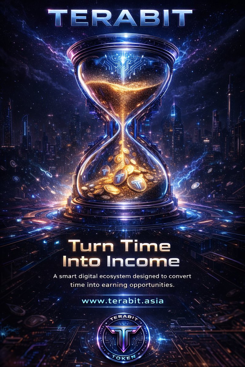 TerabiteToken's tweet photo. ⏳ Turn Time Into Income

Every second has potential — use it wisely.

🌐 https://t.co/yFWBSMQ60p

#Terabit #TimeIsMoney #DigitalIncome #Web3 #Blockchain #OnlineEarning #FutureFinance #Growth #NextGen https://t.co/Xnn7FiTcCO