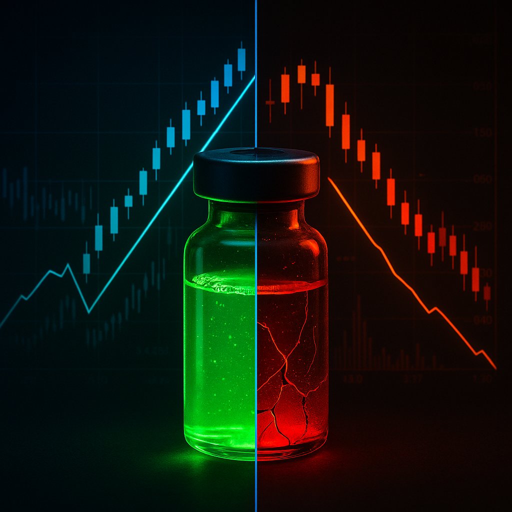 WolfOfWallStX's tweet image. 💥 SURPRISE: $AGIO just cratered 23% because NVO's sickle cell drug etavopivat crushed BOTH primary endpoints while Agios' mitapavit missed its primary entirely. Clinical trial wars have real body counts. Which pipeline do you trust now? #Biotech #PharmaWars #AGIO