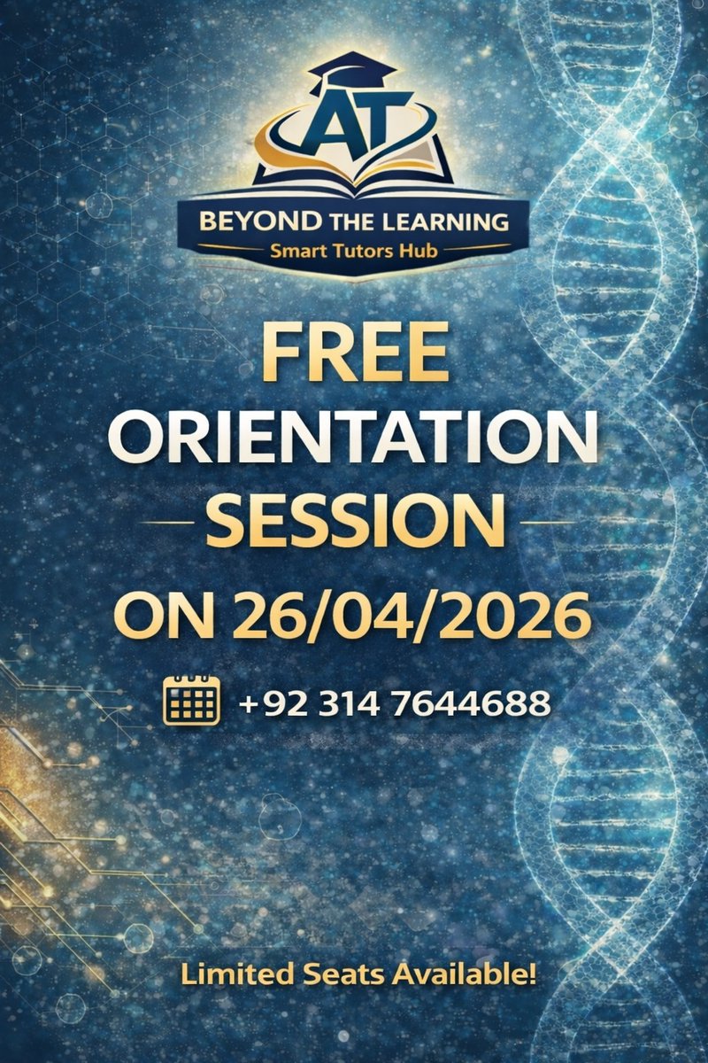 JamshaidAsma's tweet image. 🎓 Calling BS, MPhil &amp;amp; Research Students!

Upgrade your skills with 𝗕𝗶𝗼𝗶𝗻𝗳𝗼𝗿𝗺𝗮𝘁𝗶𝗰𝘀 &amp;amp; 𝗖𝗔𝗗𝗗
Start with a 𝗙𝗥𝗘𝗘 𝗢𝗿𝗶𝗲𝗻𝘁𝗮𝘁𝗶𝗼𝗻 𝗦𝗲𝘀𝘀𝗶𝗼𝗻

📅 26 April 2026
📲 Register: +92 314 7644688

Career-focused learning
Limited Seats — Hurry Up
#Bioinformatics