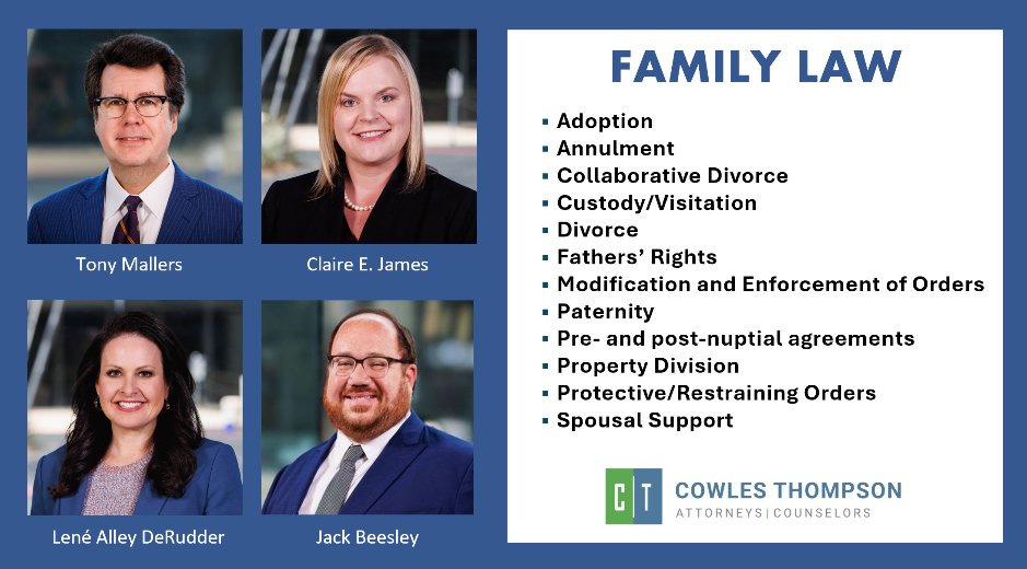 Family Law?  Cowles Thompson.

Our attorneys have deep experience in a range of Family Law &amp; Divorce matters, inc. mediation &amp; trial, plus divorce &amp; custody issues in complex, high-net-worth situations and when a business interest may be involved.

More:  cowlesthompson.com/practice-areas…