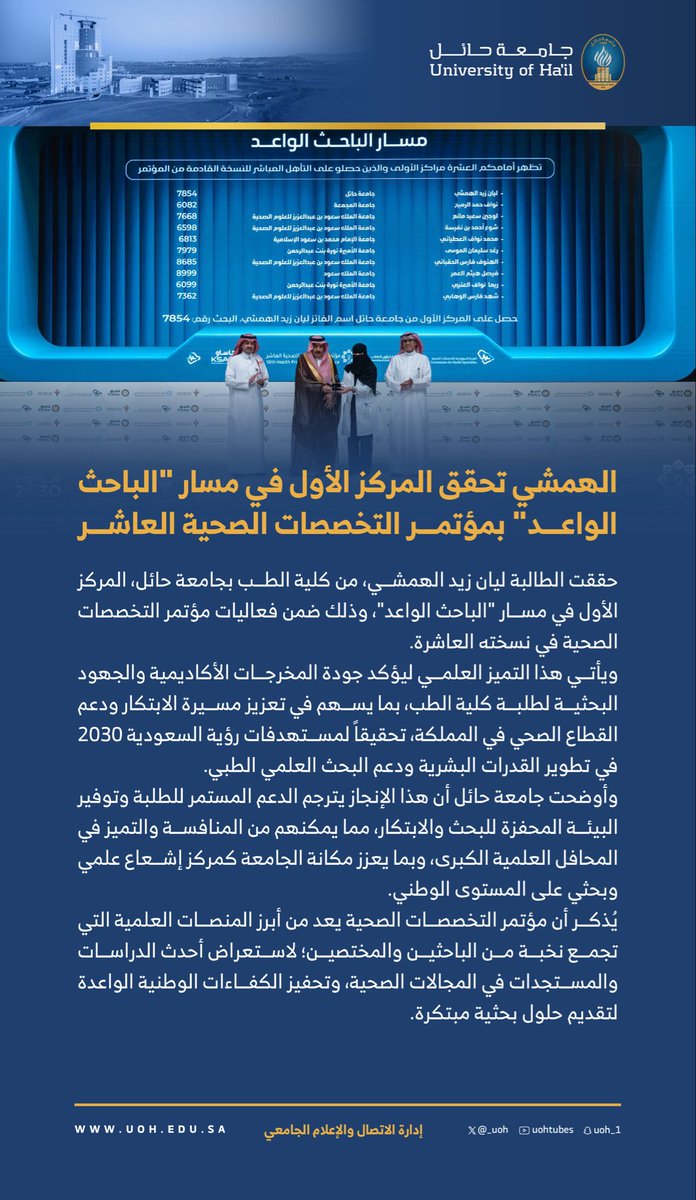 جامعة حائل tweet media