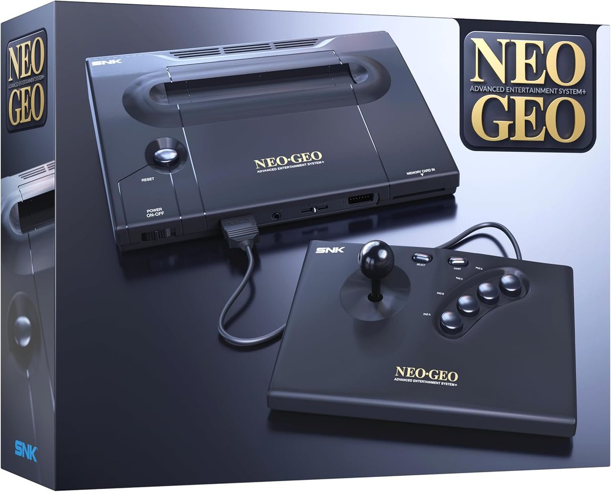 dealfunfr's tweet image. == PRECOMMANDE -MEILLEUR PRIX WEB ==
**NEO GEO AES+ (verson noire)**
Prix: 184,62€

*AMAZON: amzn.to/48eHFZ7

#megaprix #pub #bonplan