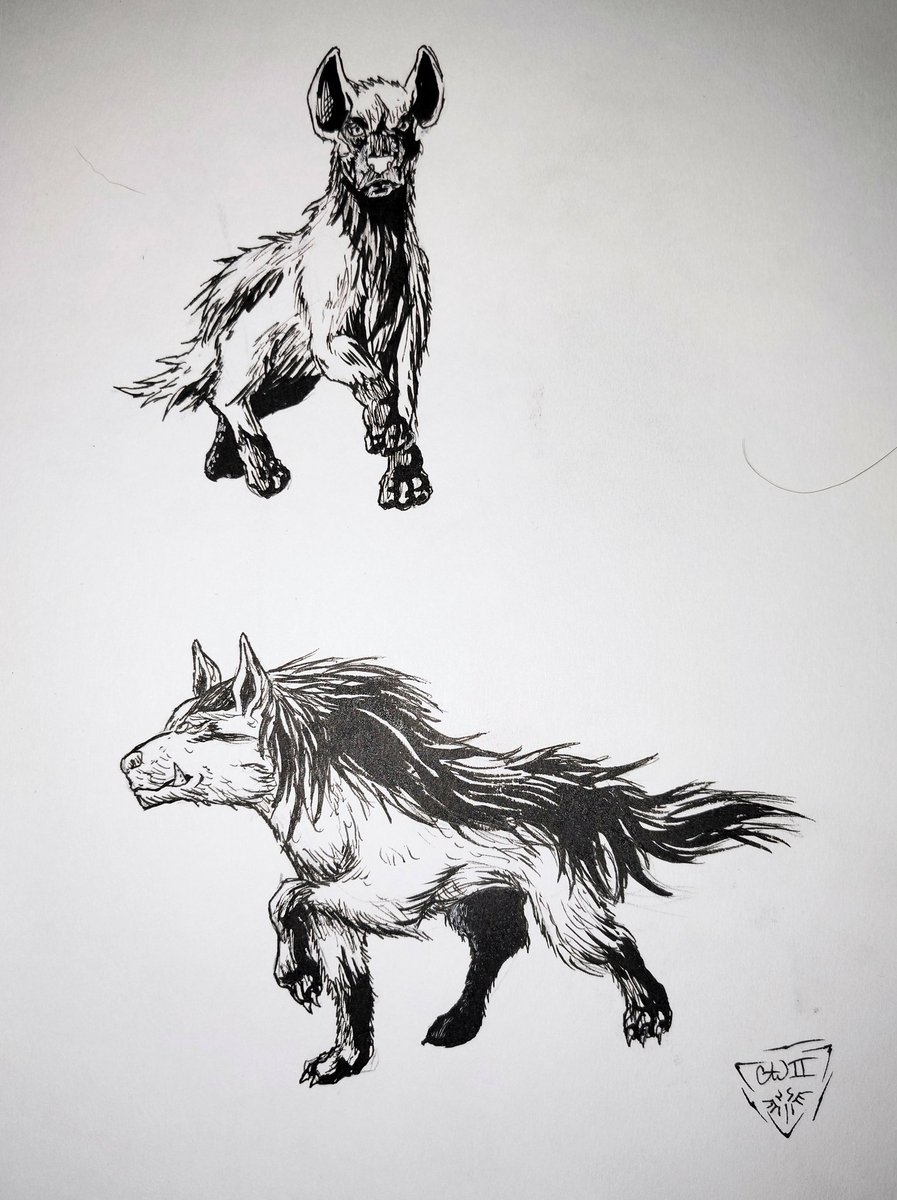 ArtOfCWilson's tweet image. What if you could catch the villain's henchmen from the Lion King?
Yeah

The Poochyena line, drawn on Grumbaucher Mixed Media Paper with Sakura Micron Pens and Pentel Brush Pen 

Enjoy 

#traditionalart #pokemon #poochyena #mightyena #commissionsopened