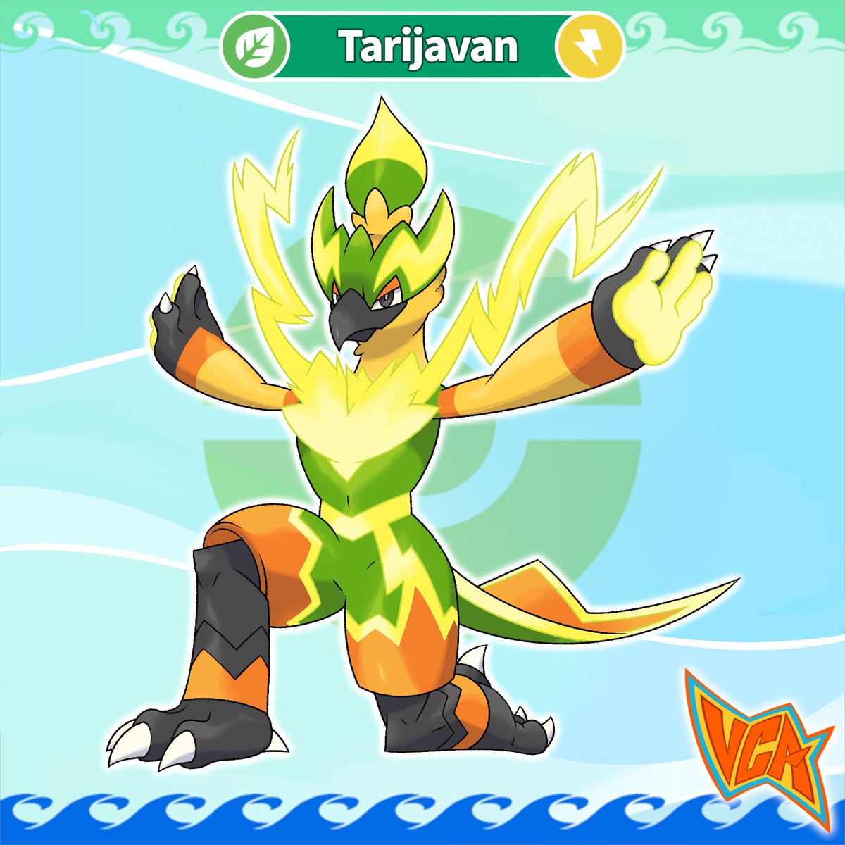VCreateArt's tweet image. Congratulations! Your Krakapo evolved into Tarijavan!
#pokemon #fakemon #pokemonwindswaves