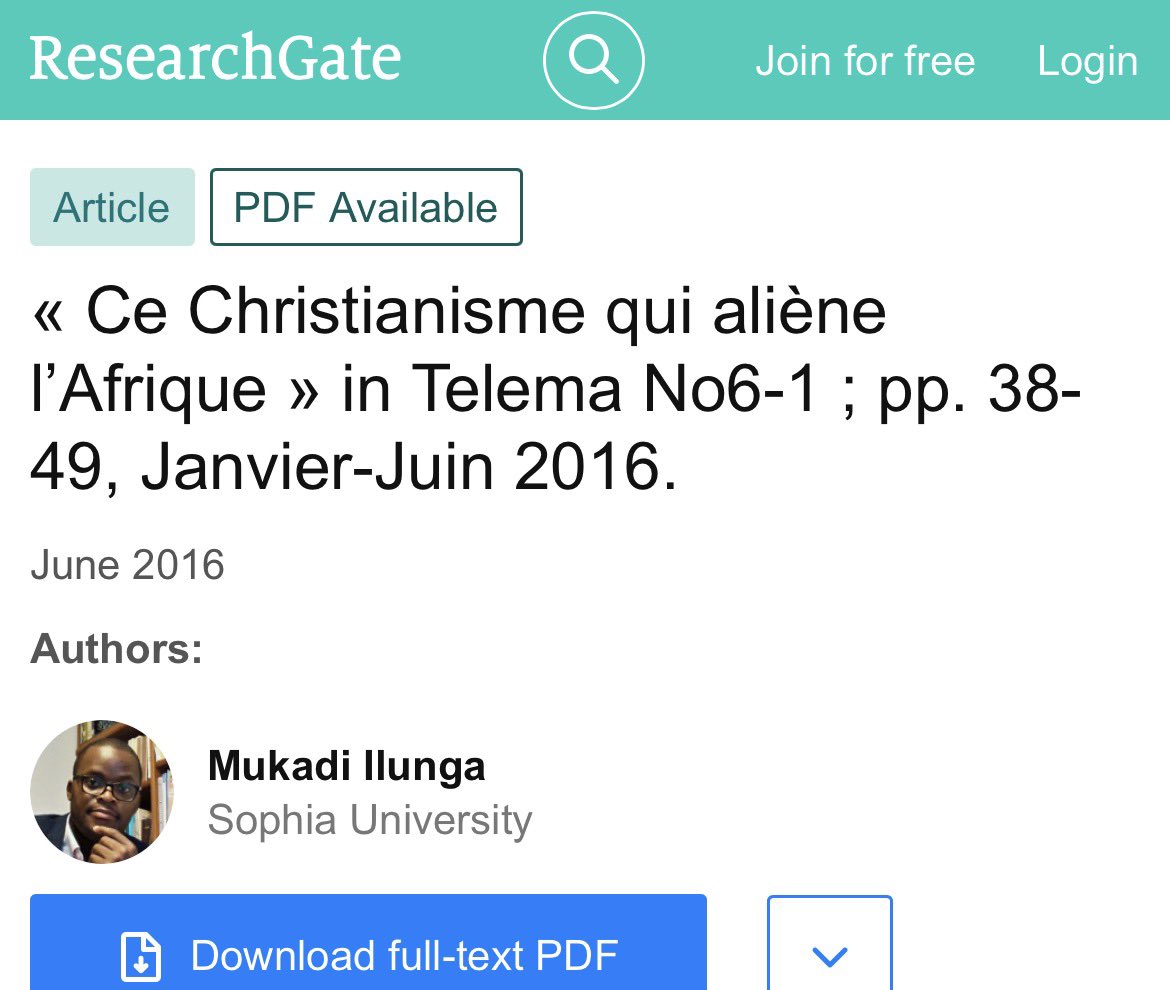 Il y a dix ans, j’écrivais mon premier article scientifique intitulé « Ce christianisme qui aliène l’Afrique », publié dans Telema (n° 6-1, pp. 38-49, janvier–juin 2016).

Cet article était, au fond, l’expression d’une frustration profonde et d’un questionnement essentiel : à