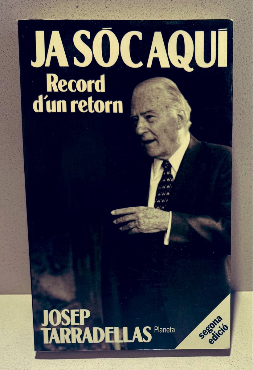 marpa1214's tweet photo. #SPX6900 #LlibresBombeta #books #BooksSale #UsedBooks #libros #LibrosUsados #llibres #livres #bücher #libri

«Ja sóc aquí. Record d’un retorn» de Josep Tarradellas. https://t.co/rXyriQ9Y7z