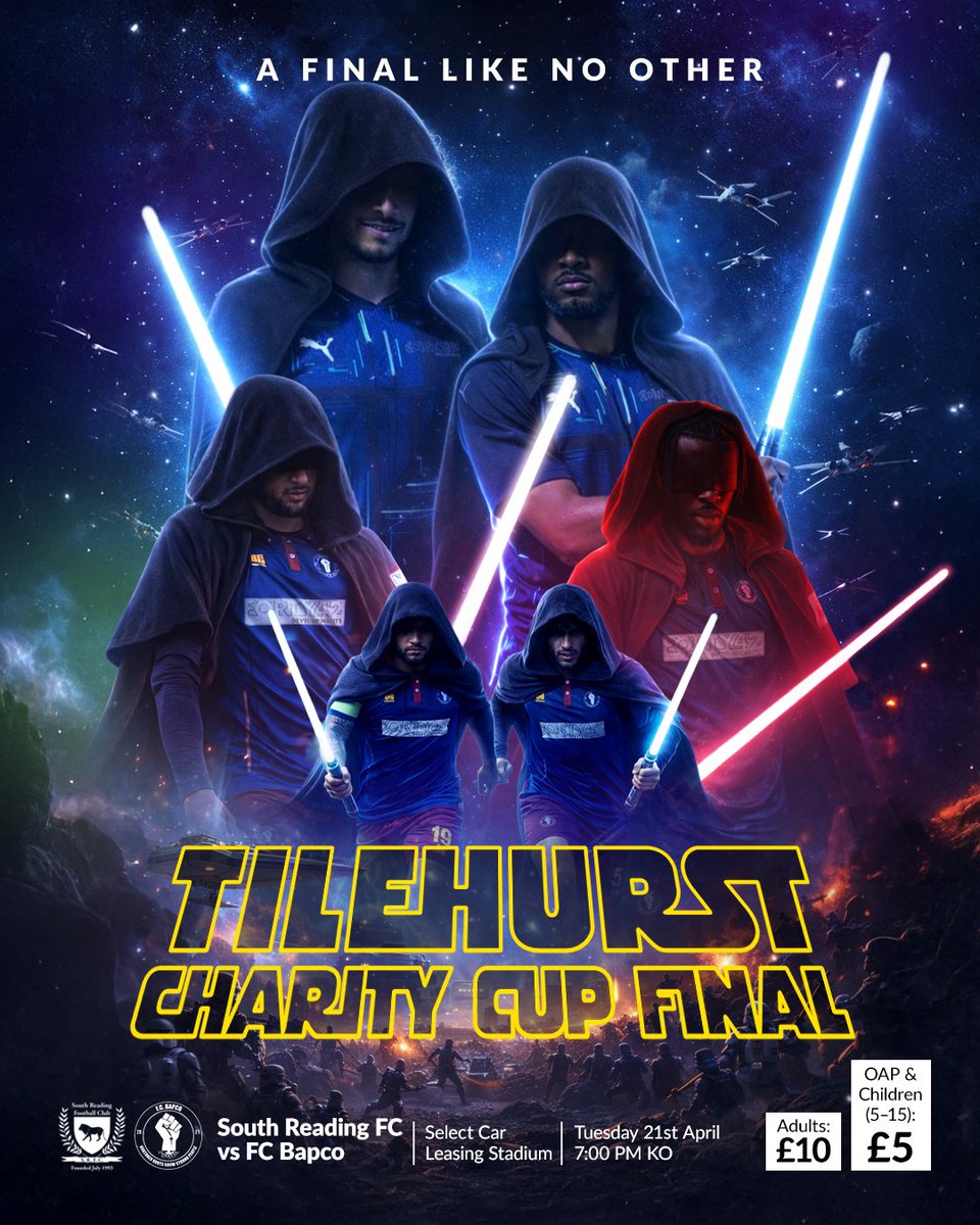fcbapco's tweet photo. 𝐀 𝐅𝐈𝐍𝐀𝐋 𝐋𝐈𝐊𝐄 𝐍𝐎 𝐎𝐓𝐇𝐄𝐑.

👀 vs South Reading FC
🏆 Tilehurst Charity Cup Final
📍 Reading FC
🗓️ Tuesday 21st April
⏰ 7PM KO

#BAPCOTURNS5 https://t.co/sfd9Sv9Nff