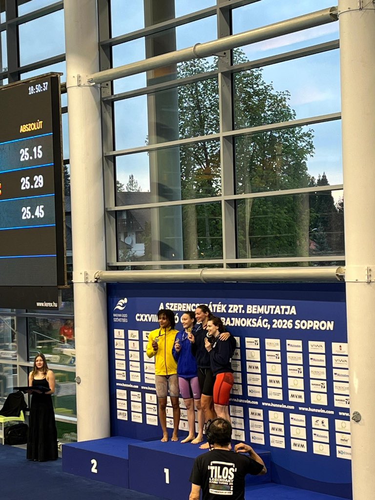 themwase's tweet photo. Kudos 2 @UgandaAquatics #GloriaMUZITO &amp; #TendoKAUMI 4 great results @ 2026 Hungarian Nationals. Silver 4 Gloria in 50Free (25.29), 2:07.63 in 200Fr &amp; 28.02Fly! Tendo in 6th place in 50Fr (22.63) (new NR of 22.40 at Semis) New NR in 50Back (27.18); 100Fr (52.10) &amp; 50Fly (25.28) 💪🏾 https://t.co/BBKWF0867W