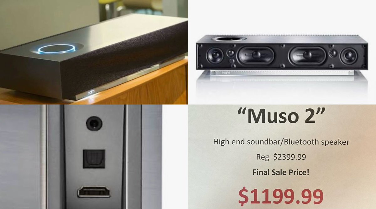 shopehr's tweet image. 🔥 Looking for a high end Bluetooth speaker/soundbar with hdmi?  Consider this floor model Naime aggressively priced! #shoplocal #ehr #hamont #bluetooth