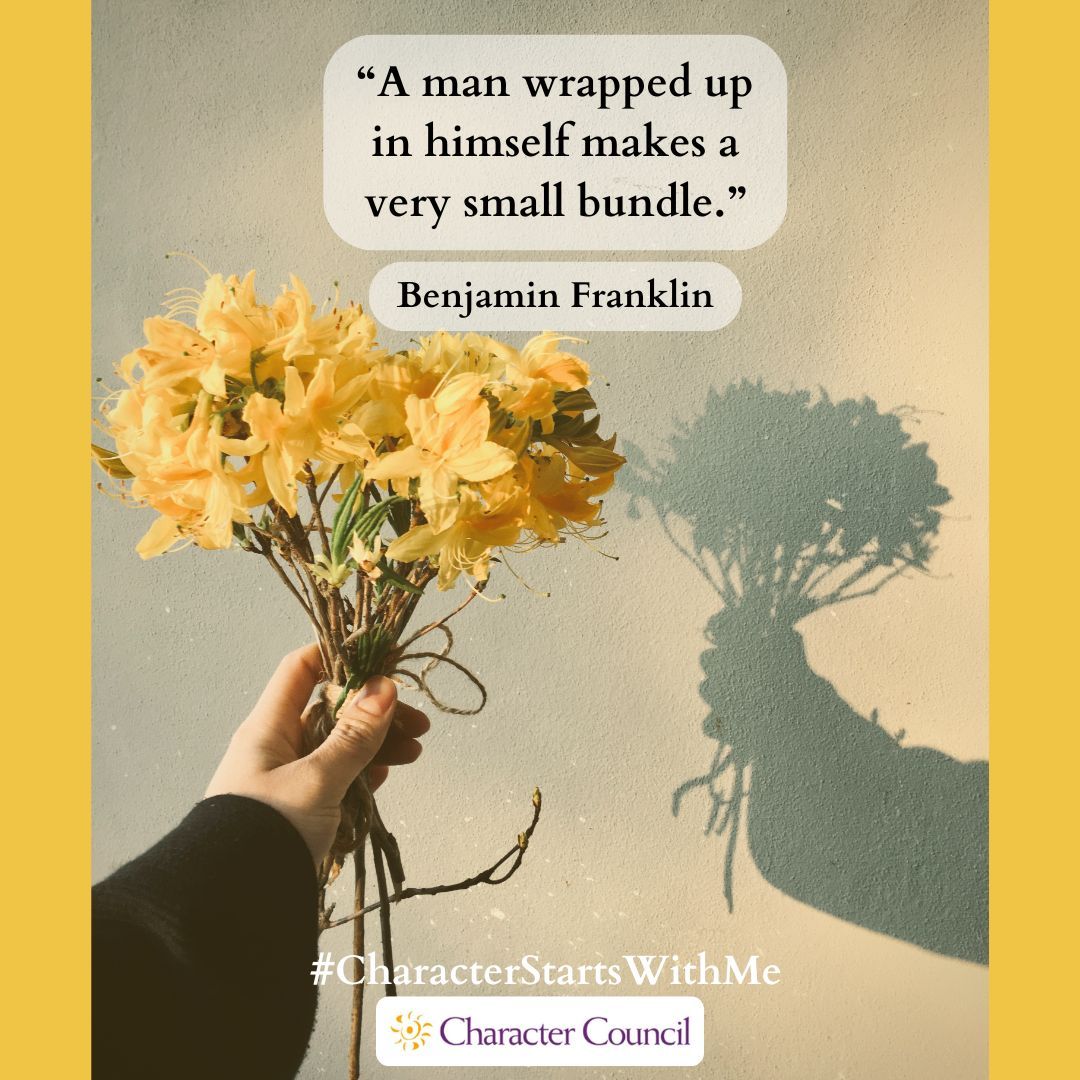 CharacterCincy's tweet image. “A man wrapped up in himself makes a very small bundle.”

Benjamin Franklin

 #Humility  #quote #MondayMotivation #CharacterStartsWithMe