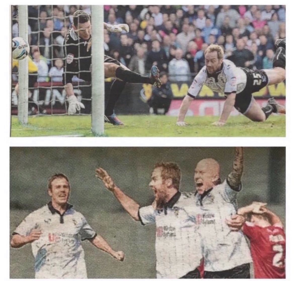 pvfcprogs's tweet image. #OnThisDay 20/4/13

PORT VALE  2, NORTHAMPTON 2
Chilvers, Collins og

Vale all but assured themselves promotion from League2 at home to Northampton. Ex player Lee Collins’s og earned the draw which sparked joyous scenes in the ground &amp;amp; in Burslem after the match. Att 12,496 #pvfc