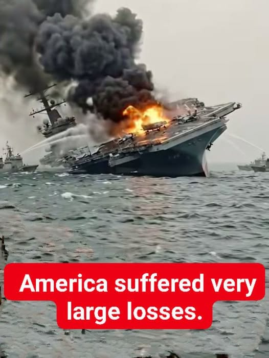 MoncefArfa's tweet image. Le porte-avions américain a été gravement endommagé par une attaque de missile iranien 🇮🇷. On estime que l'Amérique a subi de très grandes pertes #USA 🇺🇸#Iranattack