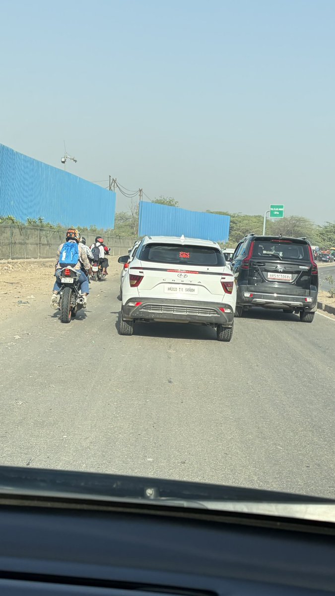 Kushagra_IIFT's tweet photo. @PoliceGurgaon @police_haryana 

I noticed a car ‘Creta 2020’ model with temporary number plate. No check, from last 6 year this car must be running without the actual number plate. 

You are kindly requested to look into the same as this raises question and may be a threat. https://t.co/fSWigxKxOS