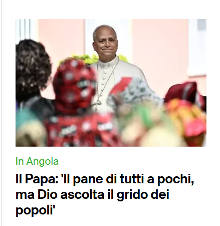 AlzogliOcchi's tweet image. #papa #leone #papaleone #PapaLeoneXIV #20aprile #angola #africa