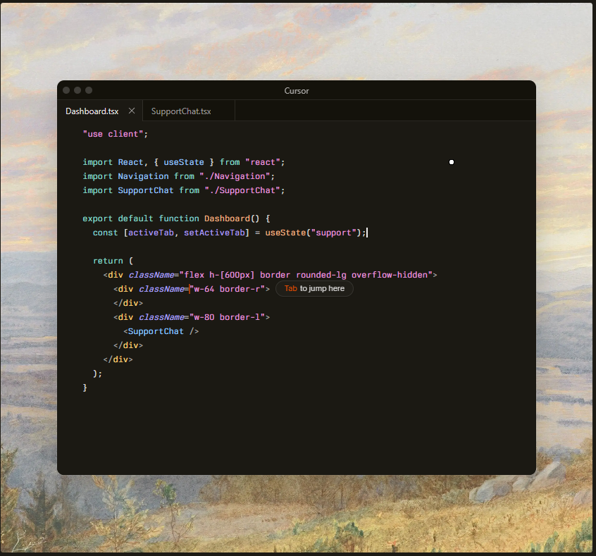 devbylucass's tweet photo. This is what modern coding looks like.

Clean UI.
Instant navigation.
AI-powered editing with Cursor AI.
You’re not just writing code anymore—
you’re collaborating with AI.
Faster builds. Less friction. Better flow 🚀

#AI #Coding #Developers https://t.co/UbL5Knoams