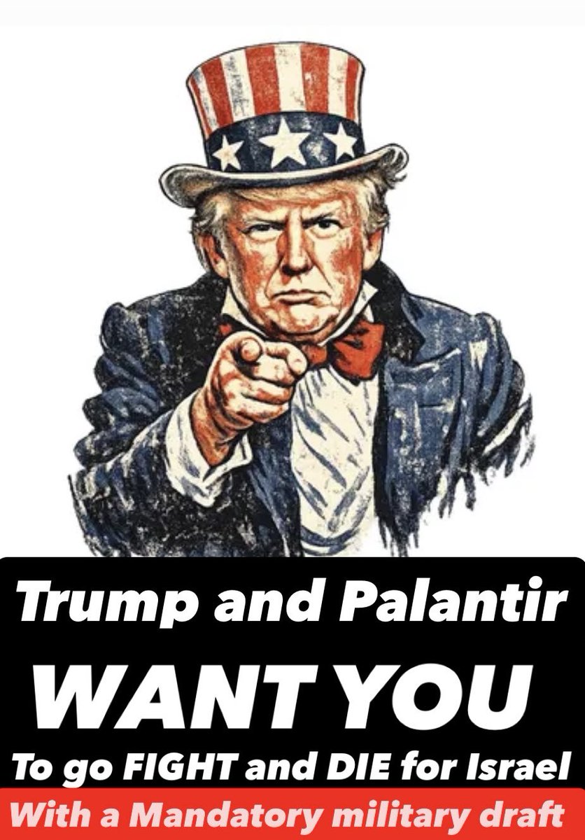 🚨 F&amp;G News of the Day: Palantir and its CEO Alex Karp are publicly urging the United States to adopt a system of a mandatory military draft, arguing that all citizens should share in the risks and costs of war…

It’s probably just a coincidence that Palantir’s software and AI