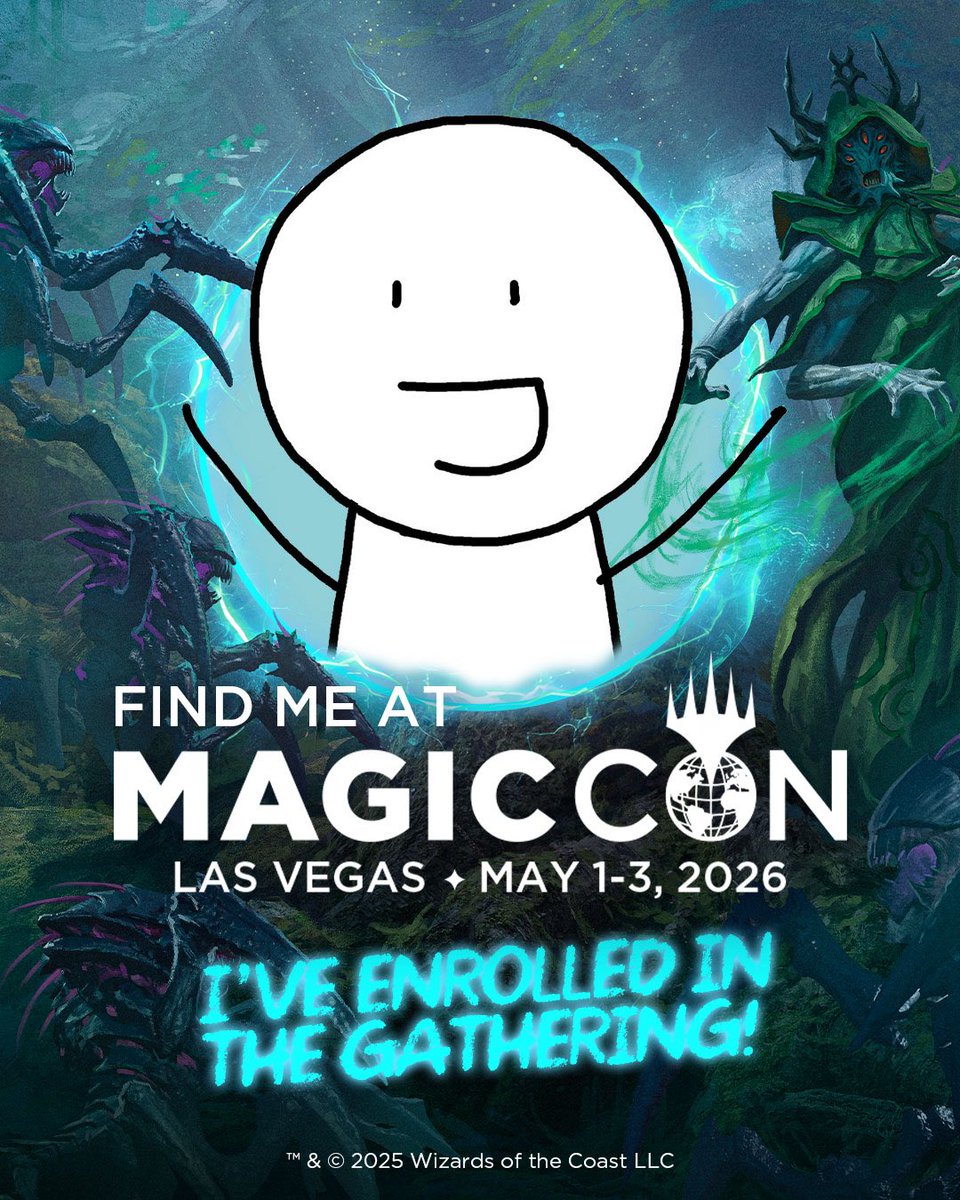 Cardboard_Crack's tweet image. MagicCon Vegas is coming soon! My schedule:

Sat, May 2, 10am-noon: Girudo Booth

Sat, May 2, 5-6:30pm: Meet &amp;amp; Greet at Creator Central

Sun, May 3, 10am-noon: Girudo Booth

When I’m at the Girdudo booth, I’ll have tokens, playmats, and books for sale. Please stop by and say hi!