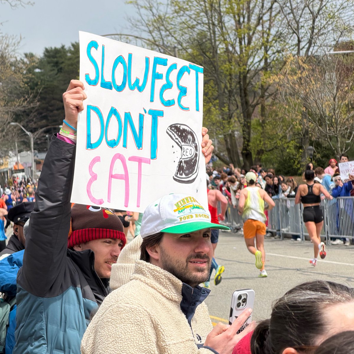martinlieberman's tweet image. Gotta love the #BostonMarathon signs at BC …