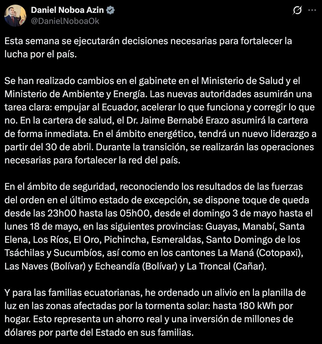 Ecuadorinmediato tweet media