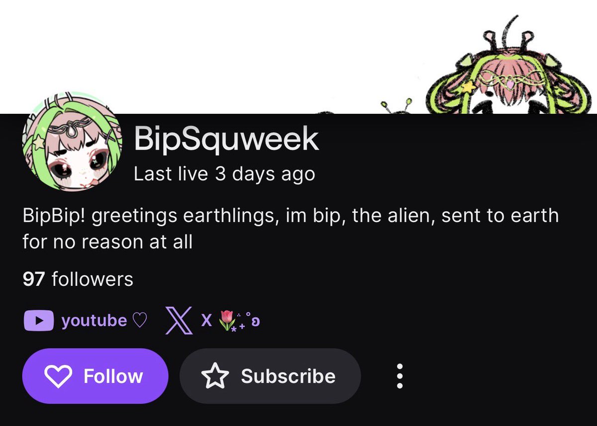 bipsquweek's tweet image. We are super super close to hitting 100 on the purple app!!! Can we do it ? 

Twitch.tv/bipsquweek 

#vtuber #Envtuber #streamers #twitch