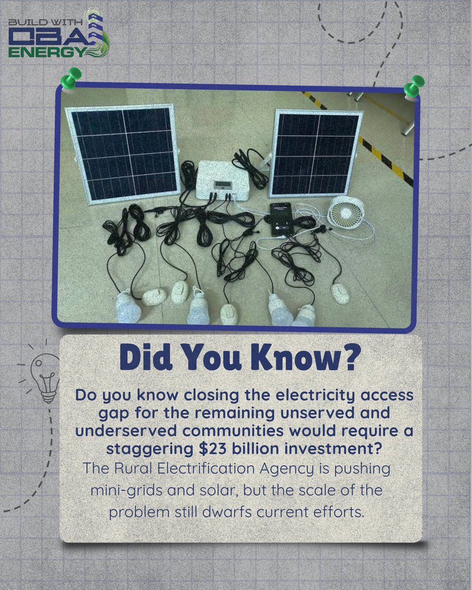 BWOINSTITUTE's tweet image. Did you know?

#BuildWithOBA #EnergyForAll #NigeriaPower