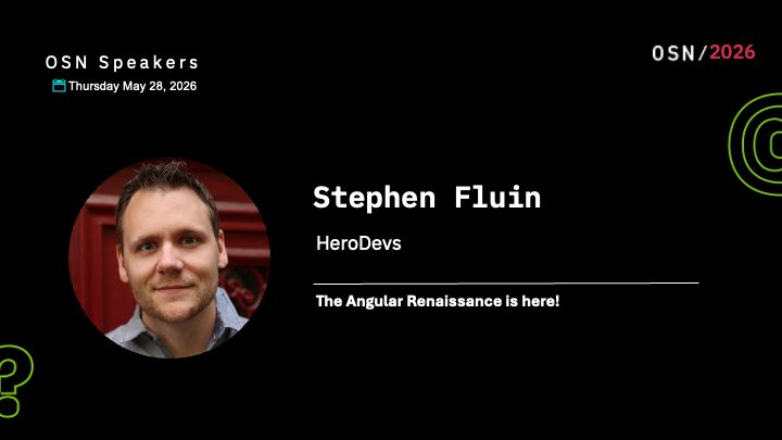 Thank you, Stephen Fluin, from HeroDevs, for speaking at #osn2026 #learnshareconnect buff.ly/rC4Os9y
