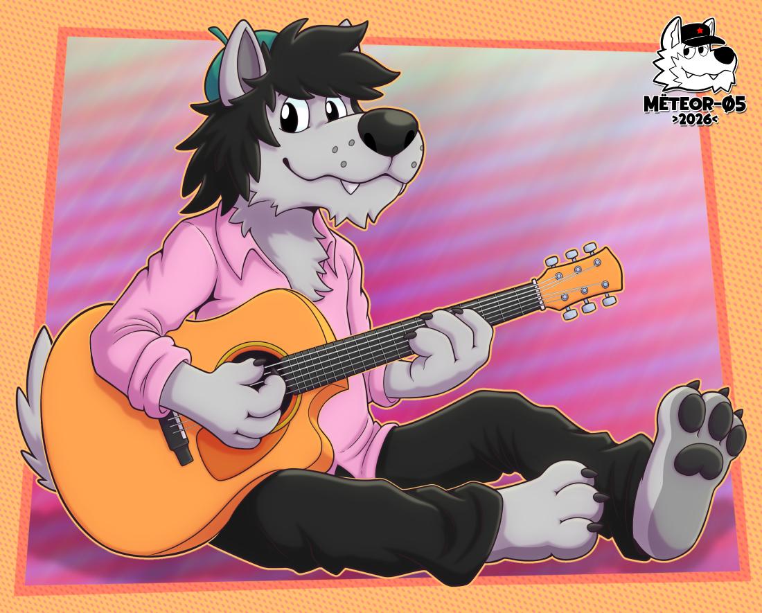 MeteorZeroFive's tweet photo. Looks like Volk finally traded the cardio for some chords. 🎸 After decades of chasing Zayats, he officially retired his sneakers and picked up a guitar instead. Now he’s just on the hunt for the perfect sound. 🎵🐺
#Volk #NuPogodi #Furry #FurryArt #FanArt https://t.co/40F88inztF