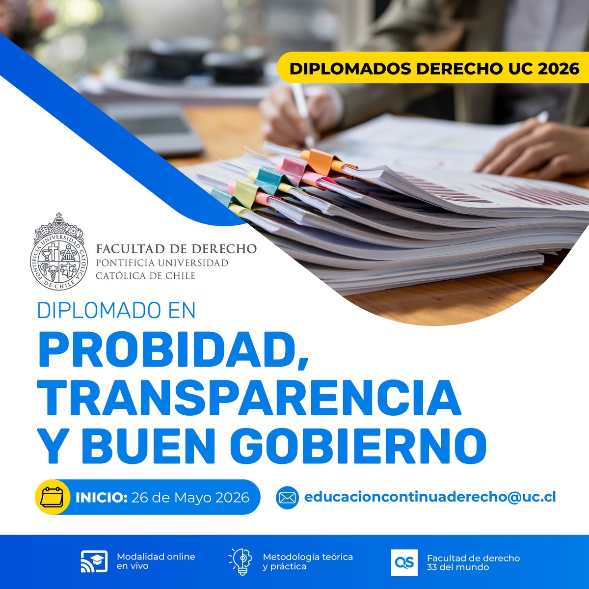 derechouc's tweet image. 🔵 Con el #diplomado en Probidad, transparencia y buen gobierno, profundiza los marcos normativos, estándares internacionales y herramientas para fortalecer la confianza institucional y la ética pública.

📆 Inicio 👉 26 de mayo de 2026

Especialízate aquí 👉