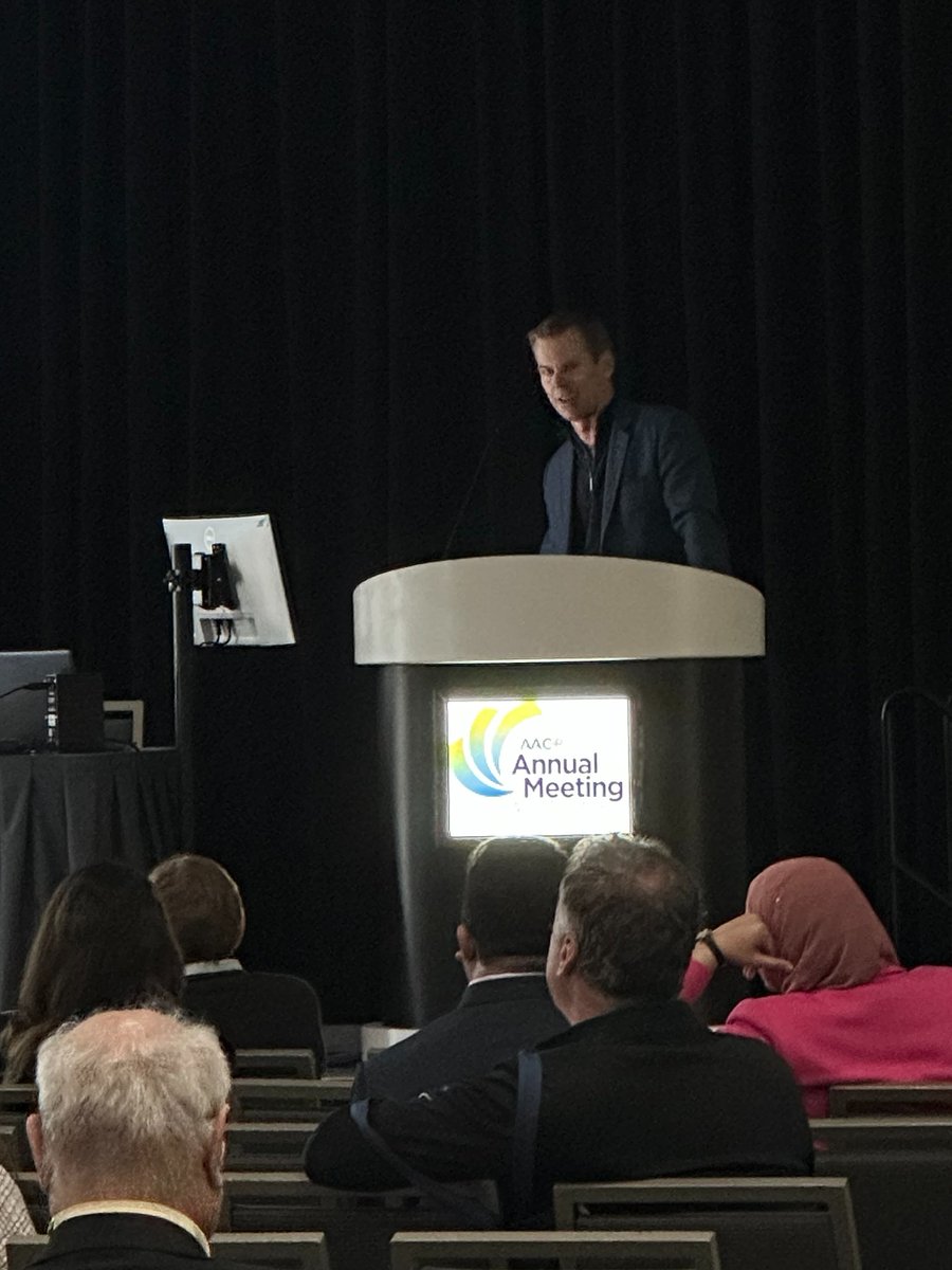 SU2Cscience's tweet image. Building foundation models of the tumor genome with @TreyIdeker from @UCSDHealth at @AACR AM 2026. Dr. Ideker utilized #ProjectGENIE data to predict tumor evolution and to predict responses to #immunotherapy and chemotherapy. #AACR26 #SU2C