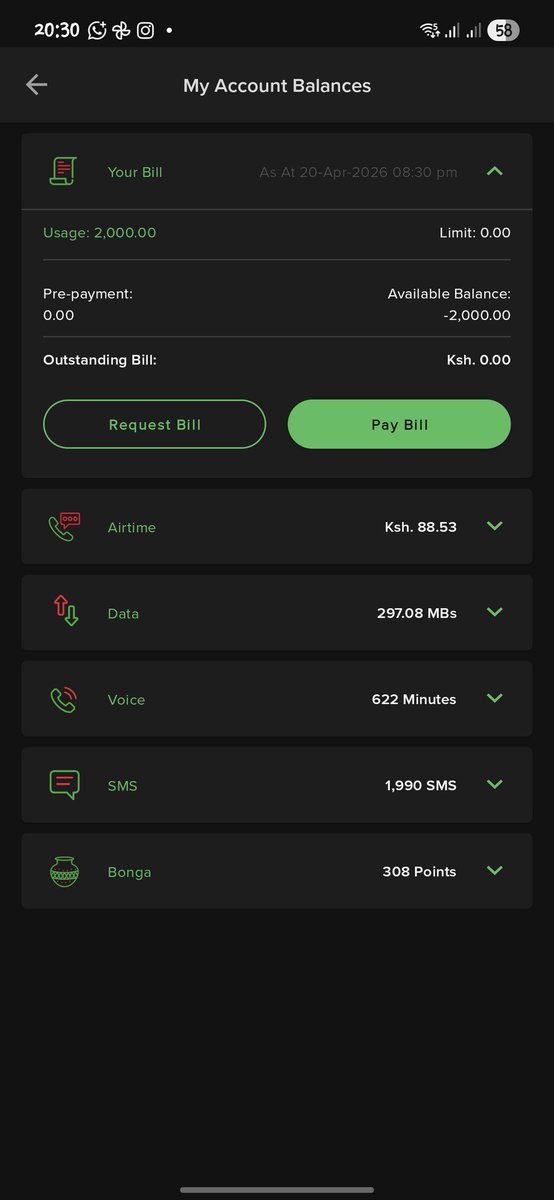 _ntaari's tweet photo. @Safaricom_Care what about updating the OneApp to show this information instead of what it is showing https://t.co/jMrrISzv7i