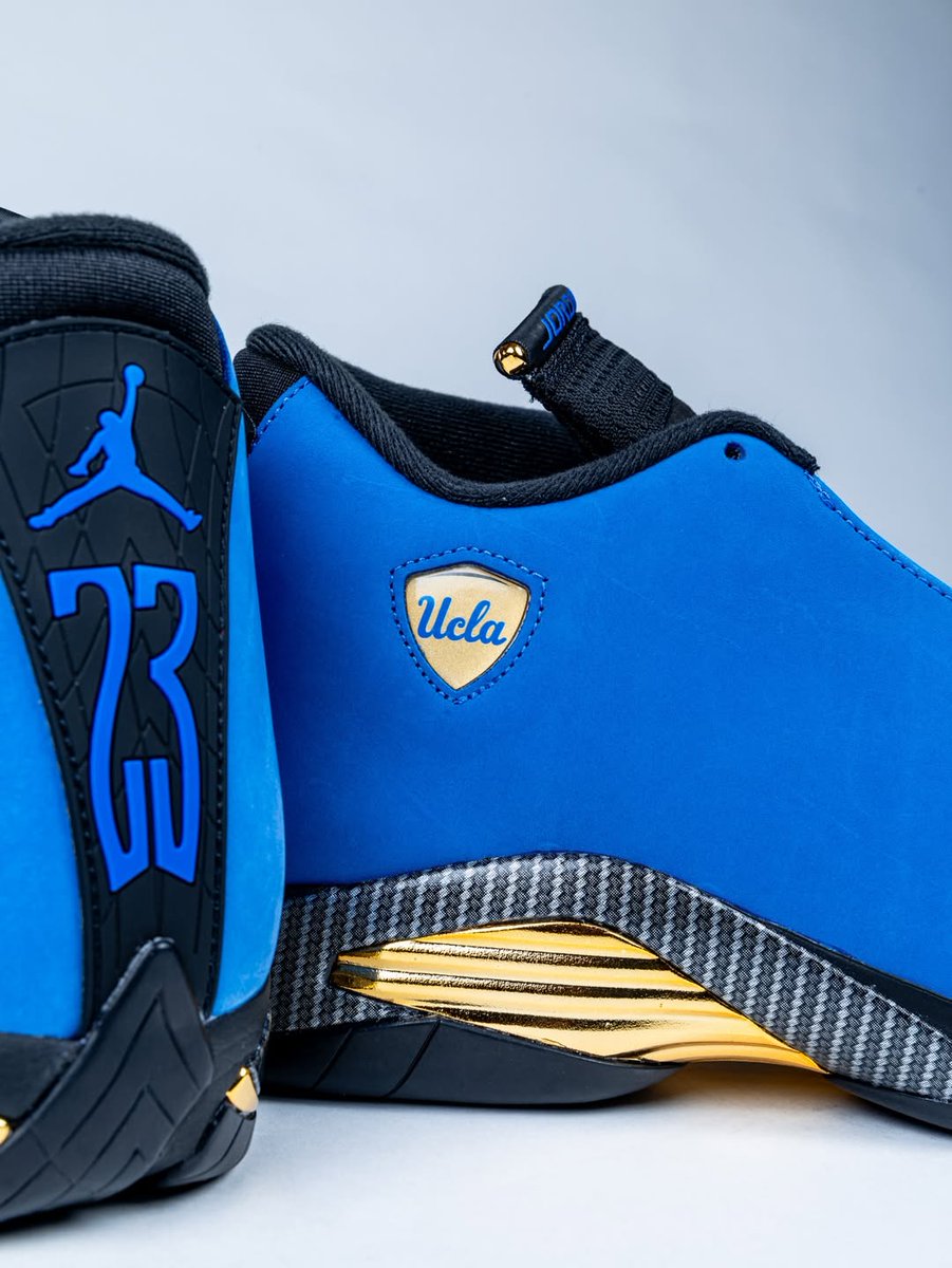 FIRST LOOK 🐻

Air Jordan 14 UCLA PE