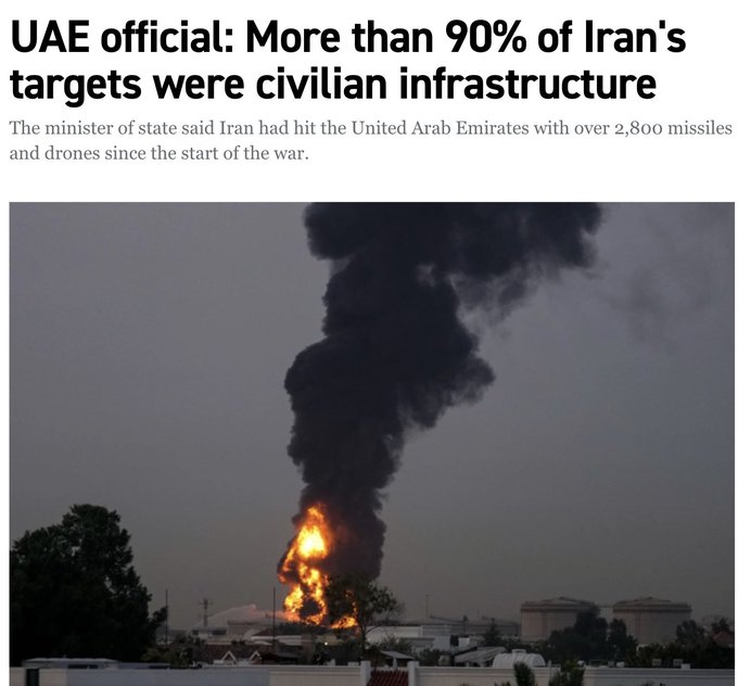 ferozwala's tweet image. Senior #UAE official #Reem_Al_Hashimy on #Iran:  

🔊We used our oil wealth to build an economic powerhouse.  They are a pariah state… they wanted to break that model.  
🔊UAE has faced over 2,800 missiles &amp;amp; drones in just 40 days, with “more than 90%” hitting civilian