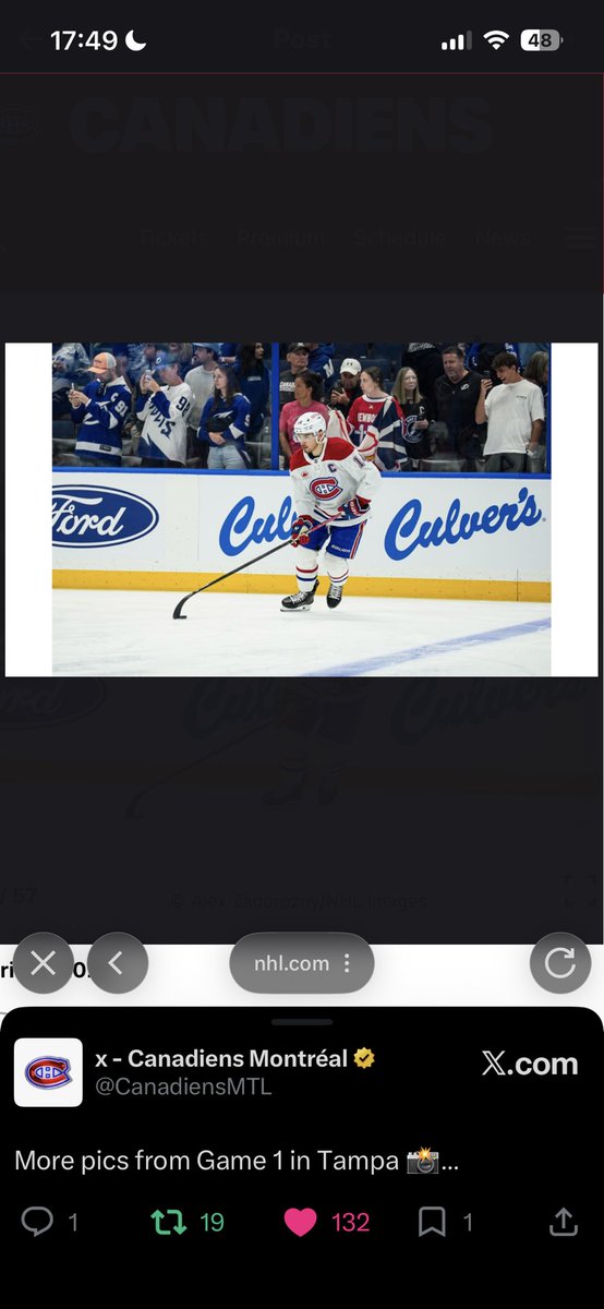 alex newhook game 7 winner tweet media