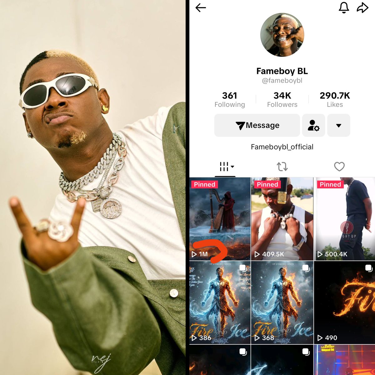 Fameboy tweet media