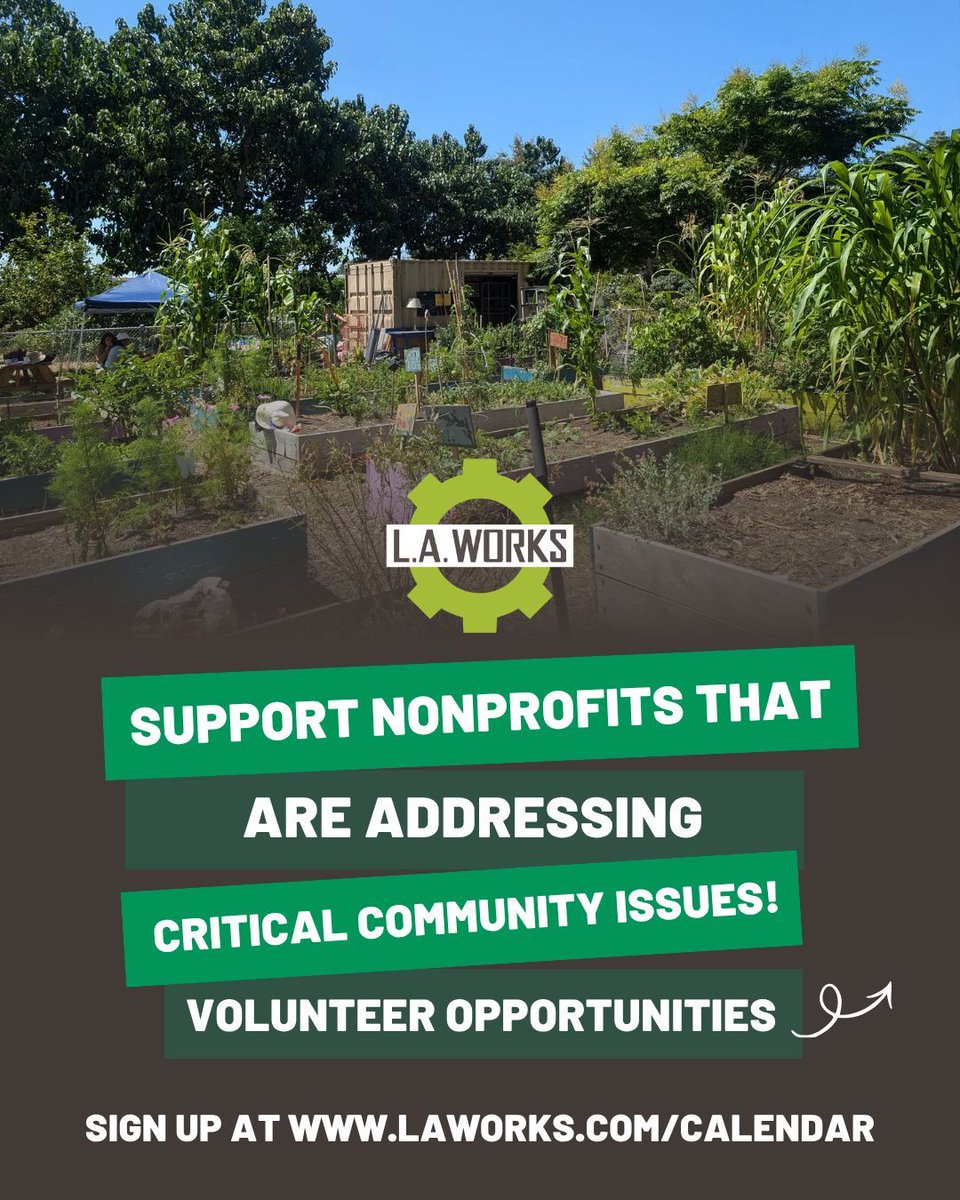LAWorksNow's tweet image. It’s our favorite time of year: National Volunteer Month + Earth Month! 🌎💚
New opportunities are here to get involved, give back, and make an impact 🌱
Find yours: laworks.com#VolunteerMonth #EarthMonth #GiveBack