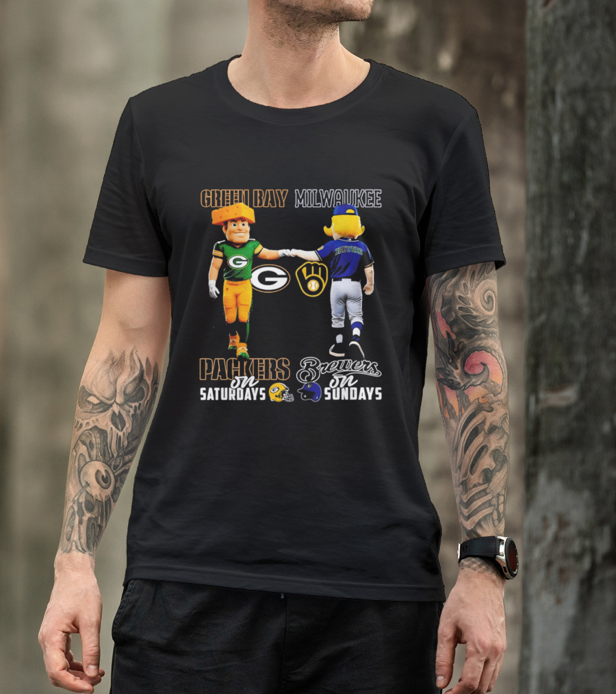sarastanbrand's tweet image. I’m curious what you think: This Green Bay Packers and Milwaukee Brewers tee with the city skyline is such a vibe! It totally reminds me of game days with friends. sarastan.com/product/t-shir…

#GoPackGo #Brewers #Milwaukee #Tshirt