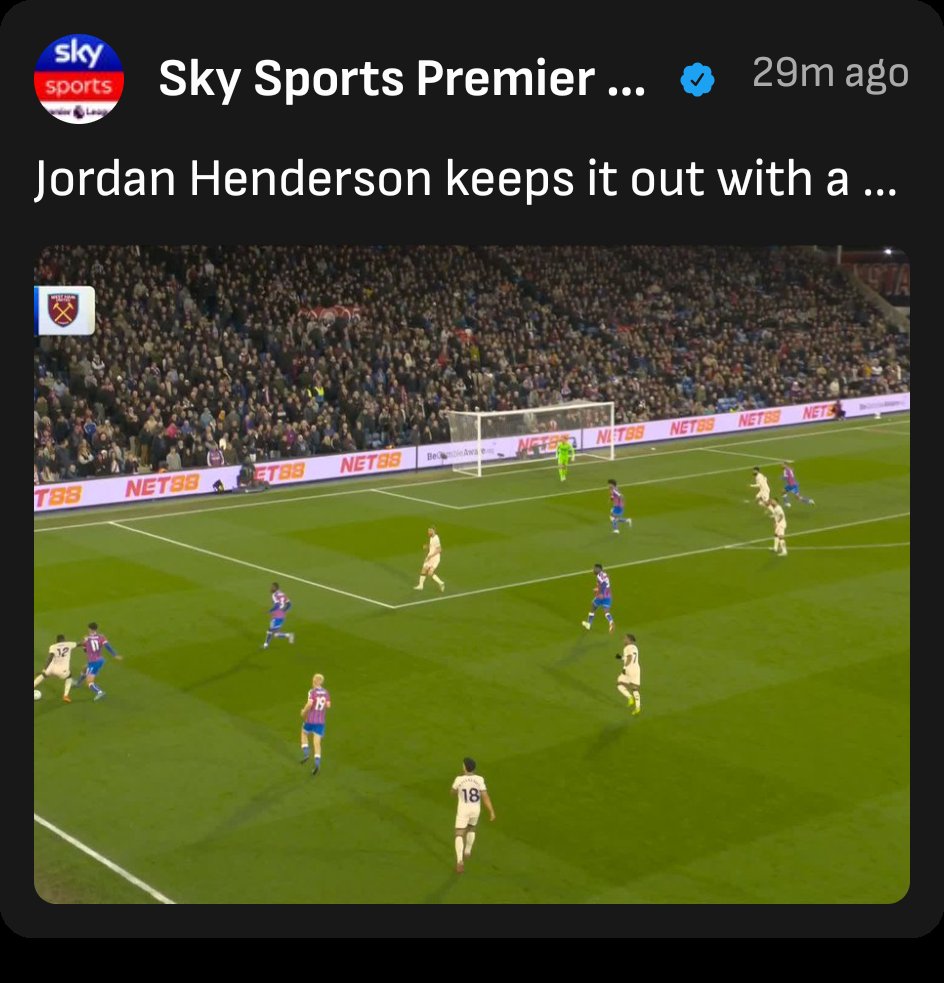 andm76's tweet photo. Opps think thats meant to be DEAN 

Watch the highlight: Crystal Palace vs West Ham United
https://t.co/LEJIXS5N3P https://t.co/lIbIMedTf1