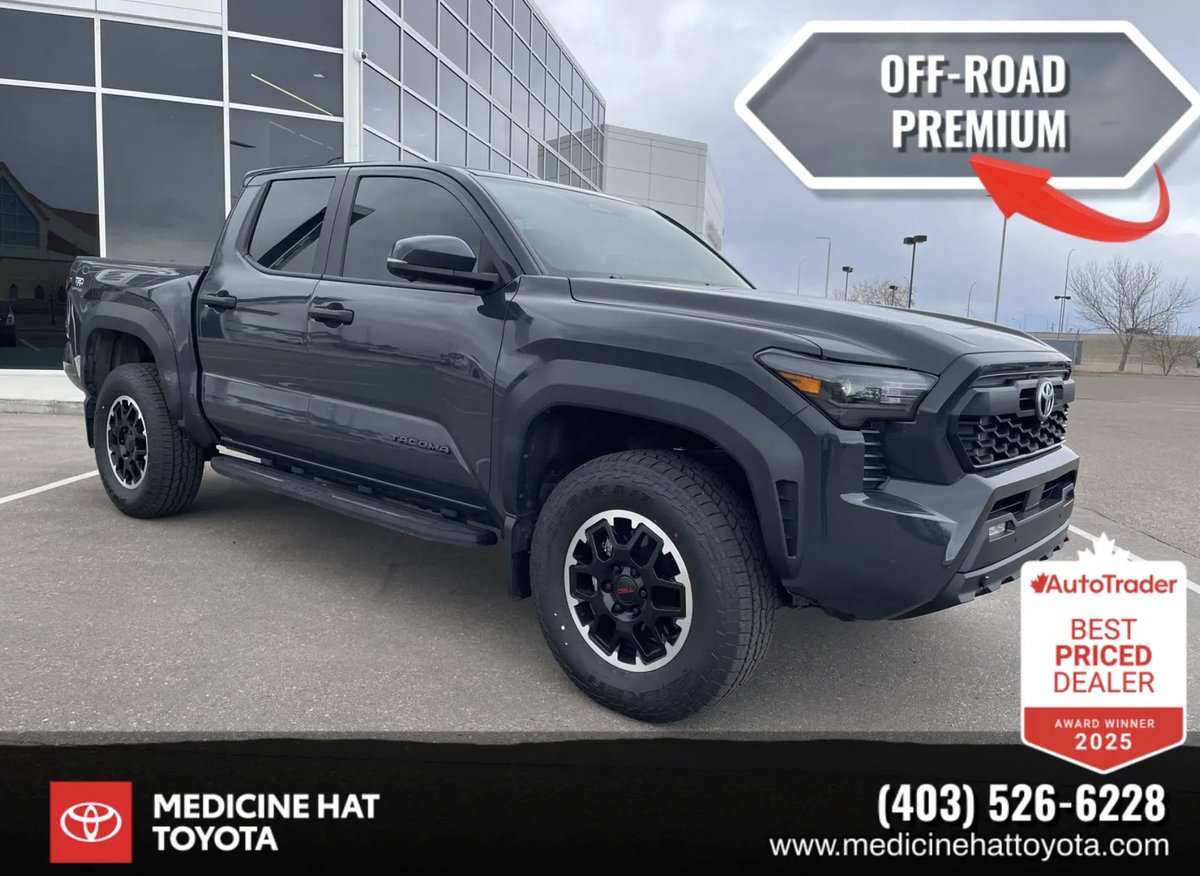 MedHatToyota's tweet image. Just Arrived!---2024 Toyota Tacoma! 💥💥💥

Check out this new arrival on our lot! This vehicle comes equipped with:

✅ Automatic
✅ A/C
✅ Power Windows &amp;amp; more!

🔴SHOP NOW: zurl.co/mN3Ul 
ST#LC0791A 

#FreshTrade #ShopLocal #PreownedInventory #MedicineHat